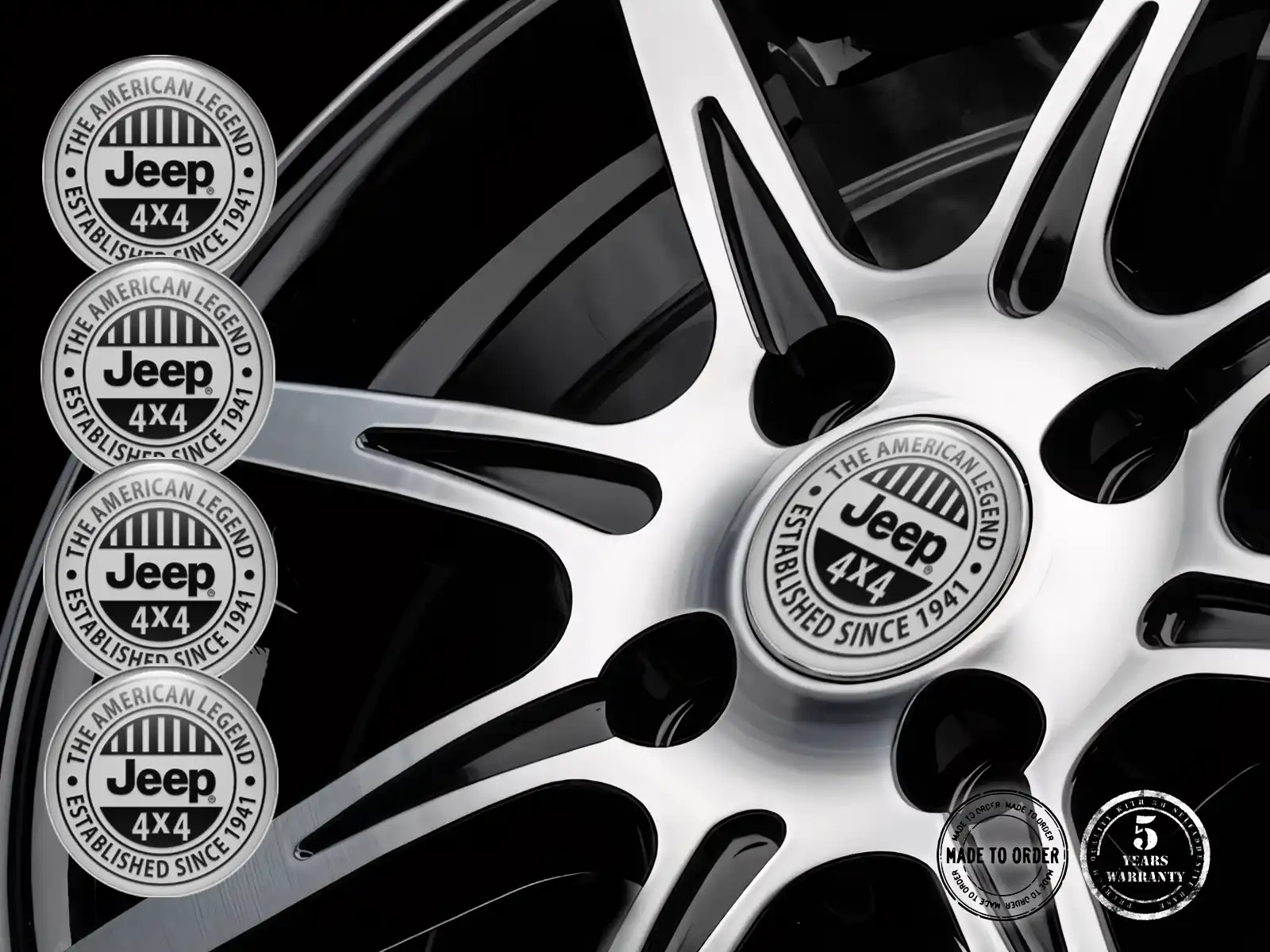 Jeep Etichetta Cupola Edizione Decalcomania Cerchio Qualità